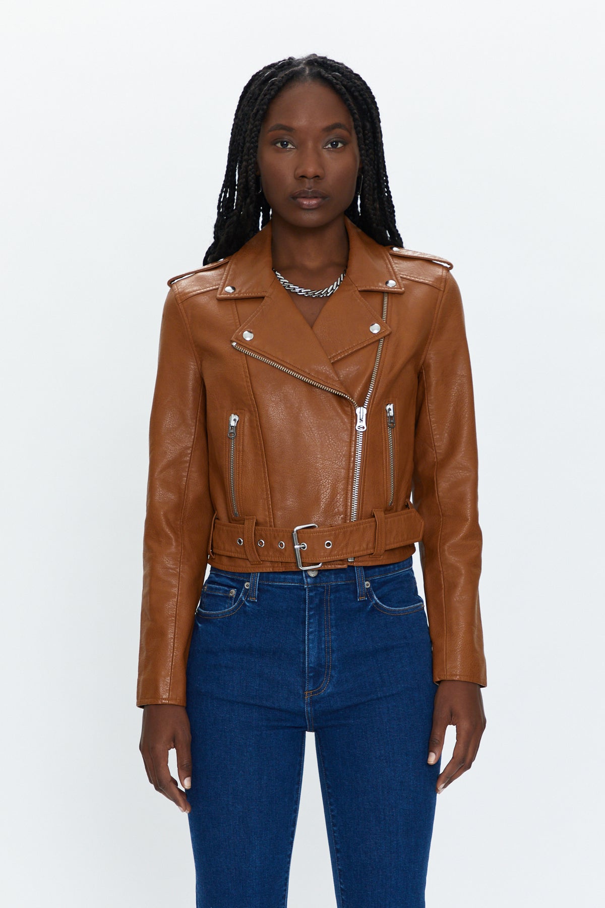 Tracy Moto Jacket - Cognac
            
              Sale